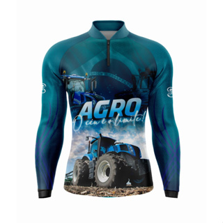 Camisa Camiseta do Agro Masculina Dry Fit Proteção UV50+ Trator Gll-71 em Oferta na Shopee