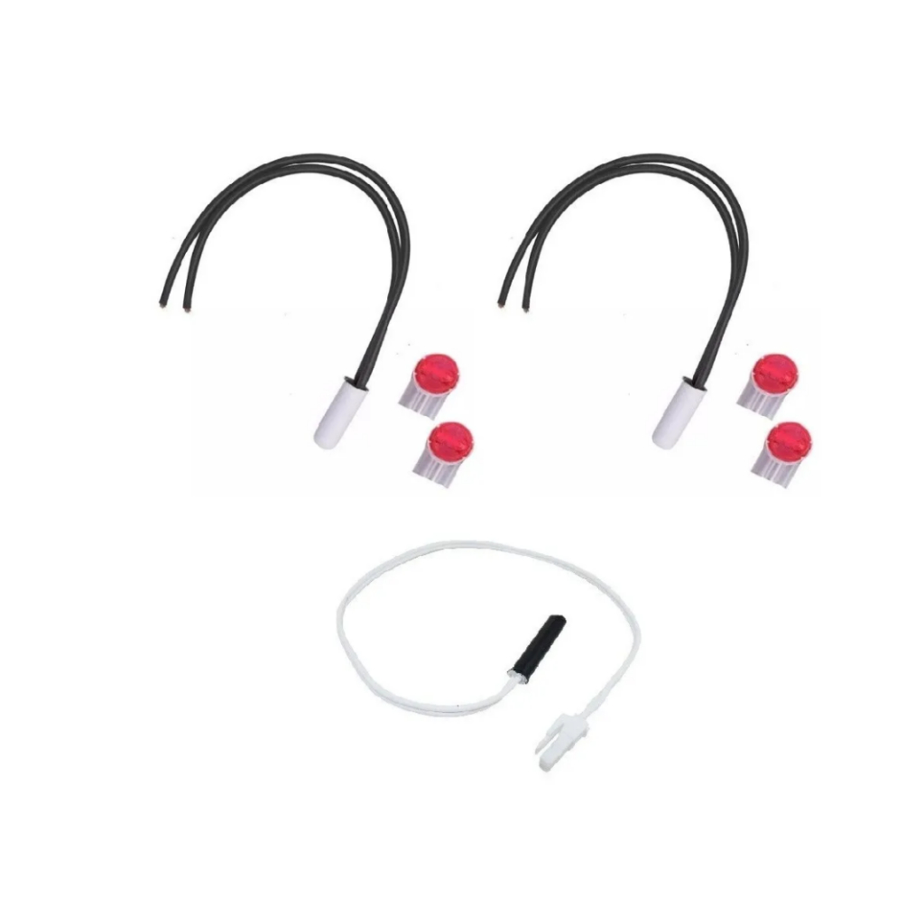 2 Sensor 2,7k + 1 Fusivel Termico Para Geladeira Brastemp Consul