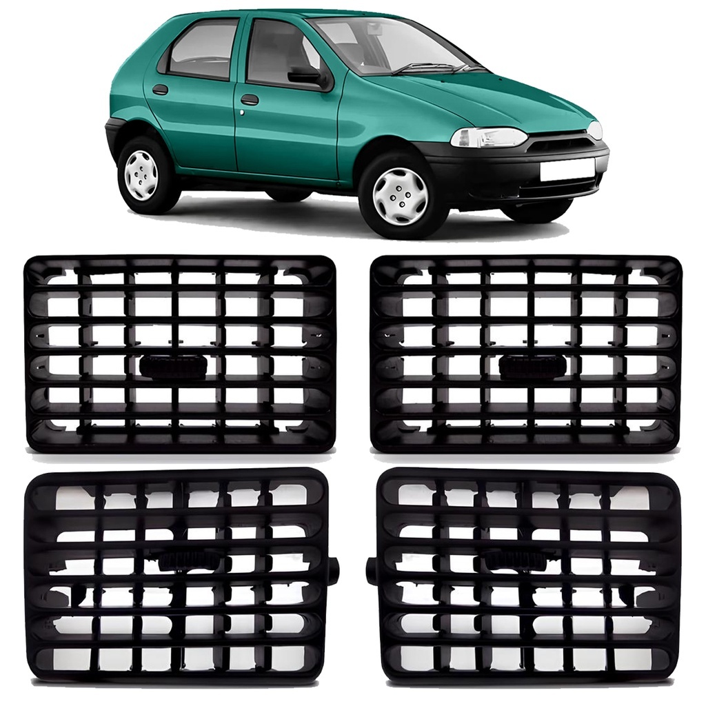 Kit Grade Difusor Ar Palio 1996 1997 1998 1999 2000 2001 2002 2003