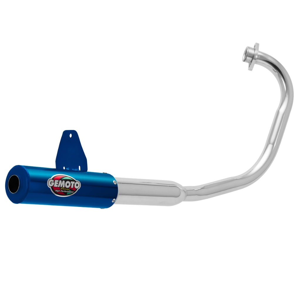 Escapamento Escape Moto Racing Gemoto Compatível Com YBR 125 2000 a 2008 em Oferta na Shopee