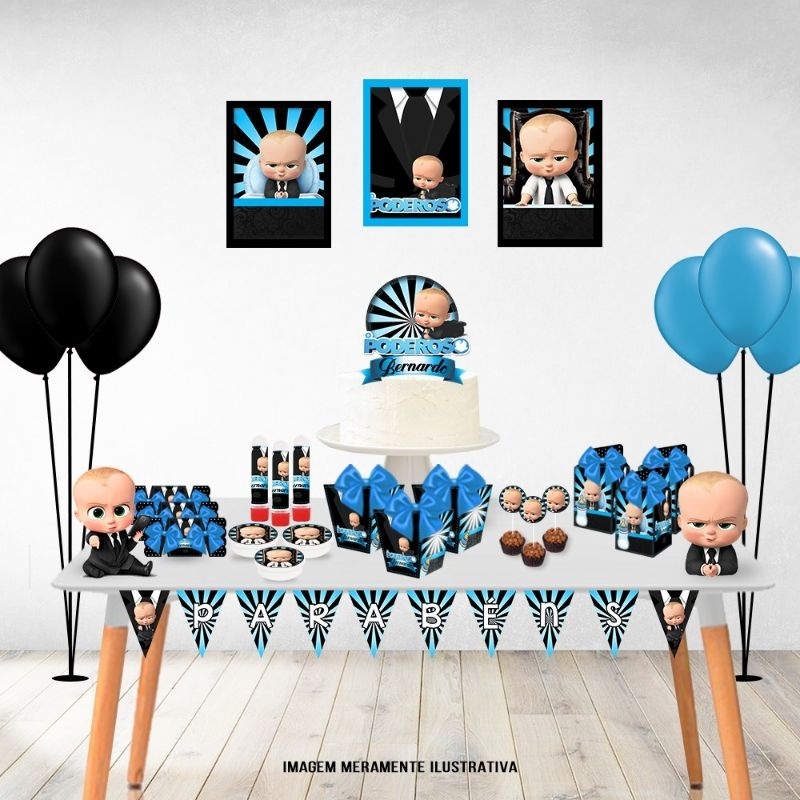 100 itens Kit Festa Personalizado Poderoso Chefinho | Só Bolinho | Lembrancinha | Aniversário | Decoração | Pegue Monte