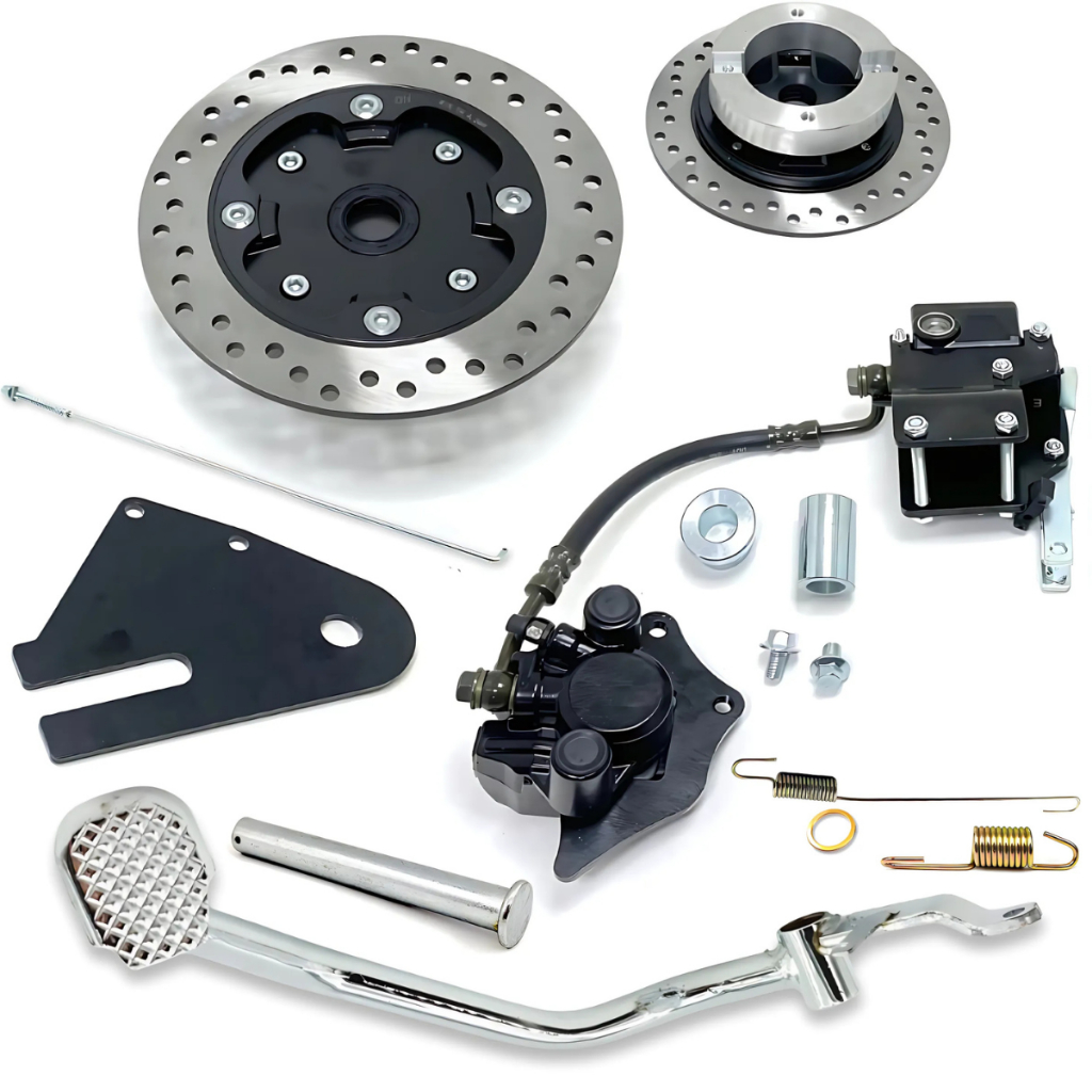 Kit Freio a Disco Traseiro Fan 160  Titan 160  Start 160 Cargo 160 Compatível com kit descombinado