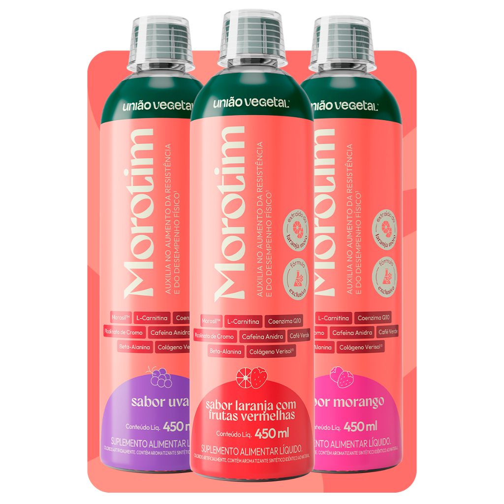 Kit 3 Morotim 450ml Energia e Definição Termogênico Líquido com Morosil, Colágeno Verisol, Cafeína em Oferta na Shopee