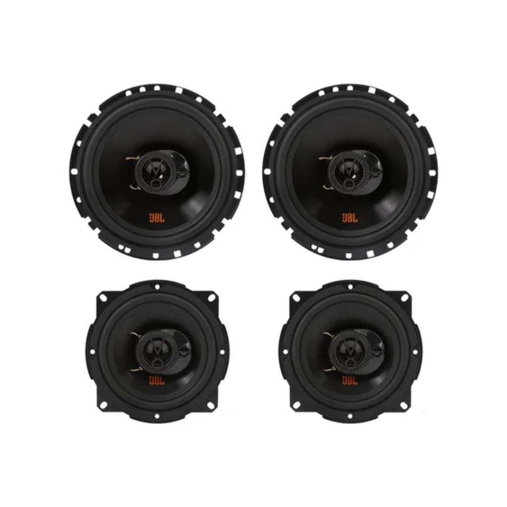 Kit 4 Alto Falantes Jbl 6trfx55 E 5trfx55 Triaxial 220w 4ohm Cor Preto