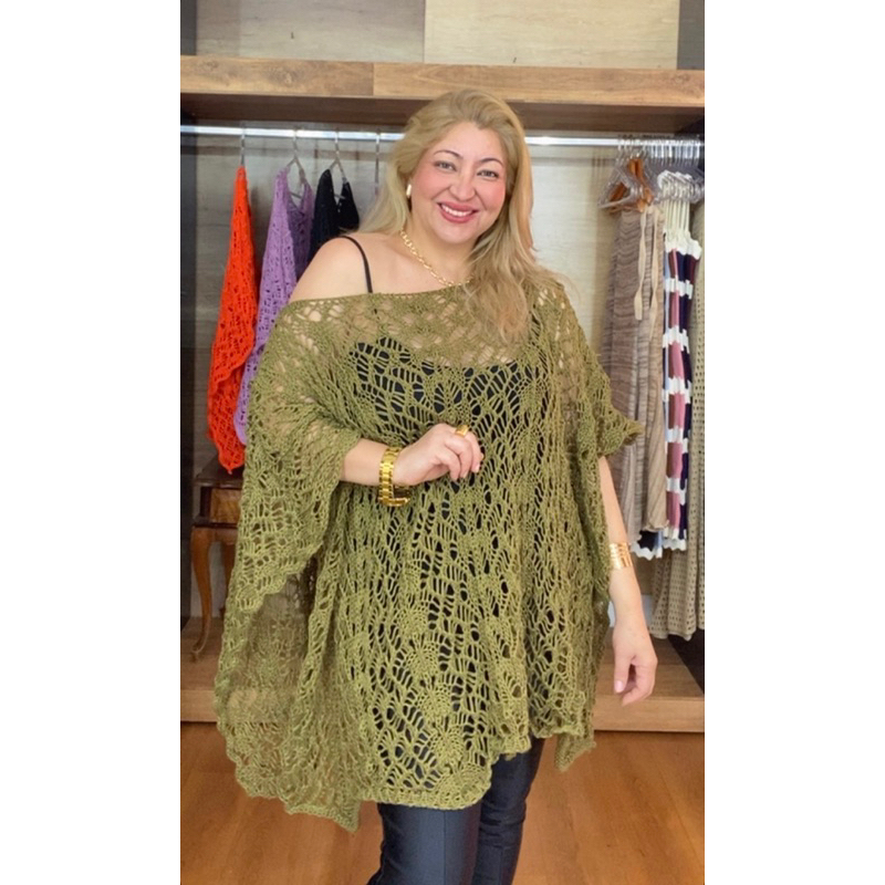 Blusa Ampla Plus Tricot KAFTAN Saida de Praia Acessório Terceira Peça Estilosa Moderna e Atemporal em Oferta na Shopee