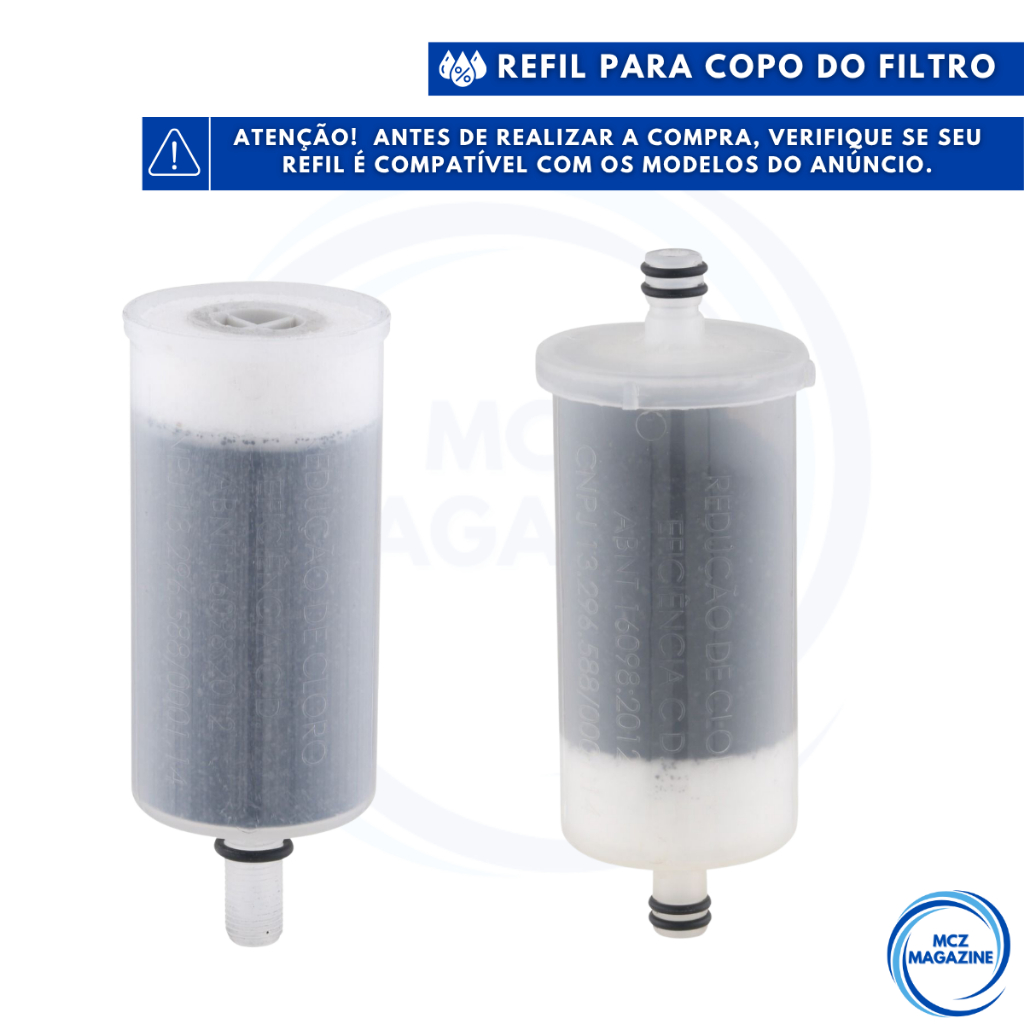 Refil Vela Para Filtros De Torneiras vela carvão ativado Pró-saúde Universal