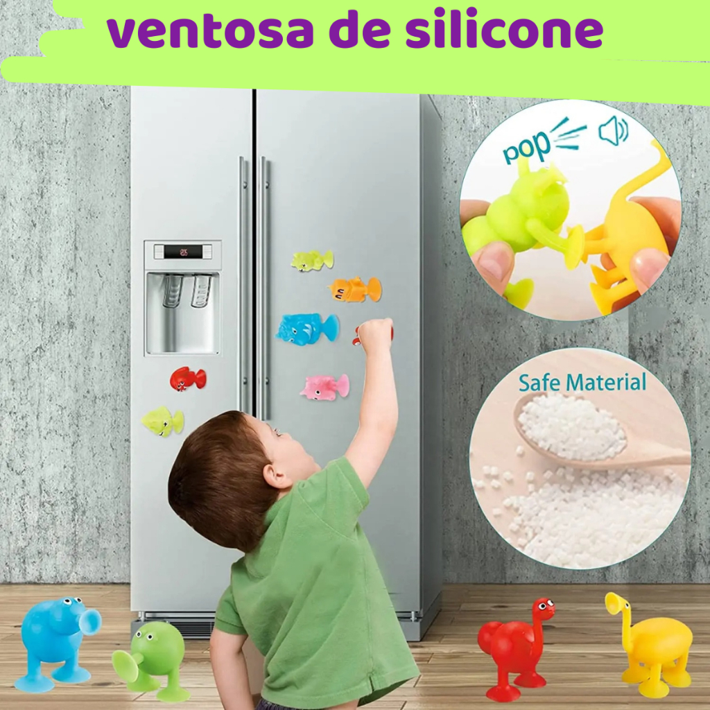 Brinquedos De Sucção Blocos De Silicone Banho Para Meninos e Meninas — imagem 2 de 2