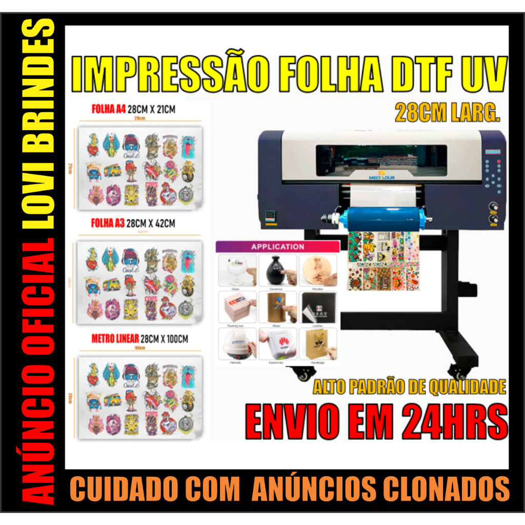 IMPRESSÃO DTF UV ENVIO IMEDIATO EM ATÉ 24 HORAS em Oferta na Shopee