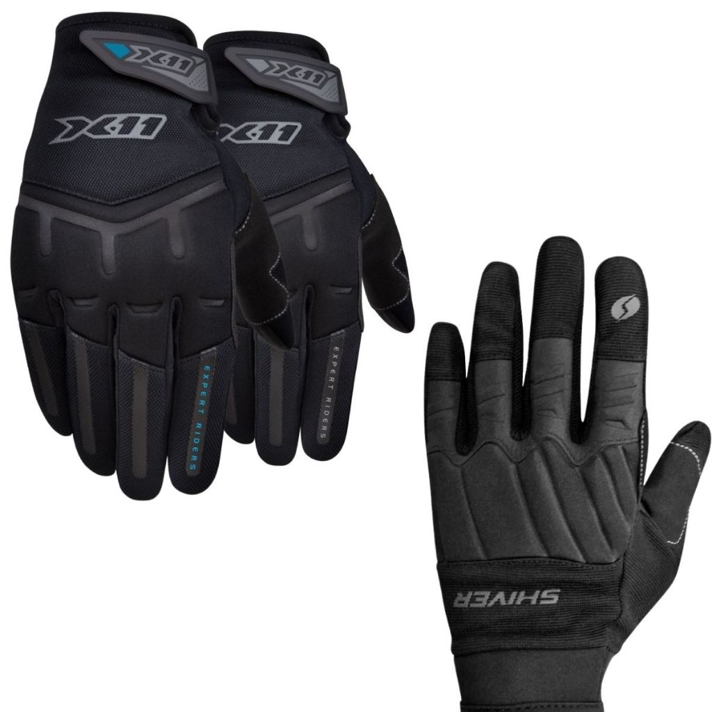 Luva Motociclista X11 Fit X Ou Shiver Rocket Reforçado C/ Protetores Motoqueiro