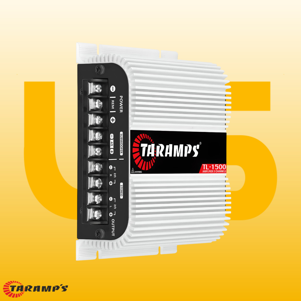 Modulo Taramps Tl 1500 2 Ohms Amplificador 3 Canais Som Automotivo Tl1500 390w Rms Cor Branco em Oferta na Shopee