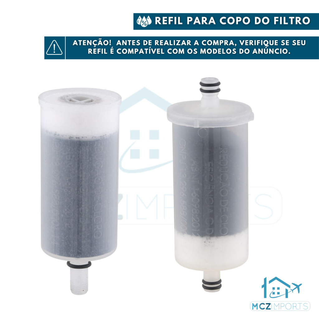 Refil Vela Carvão Ativado Pró-saúde Torneira Filtro Universal