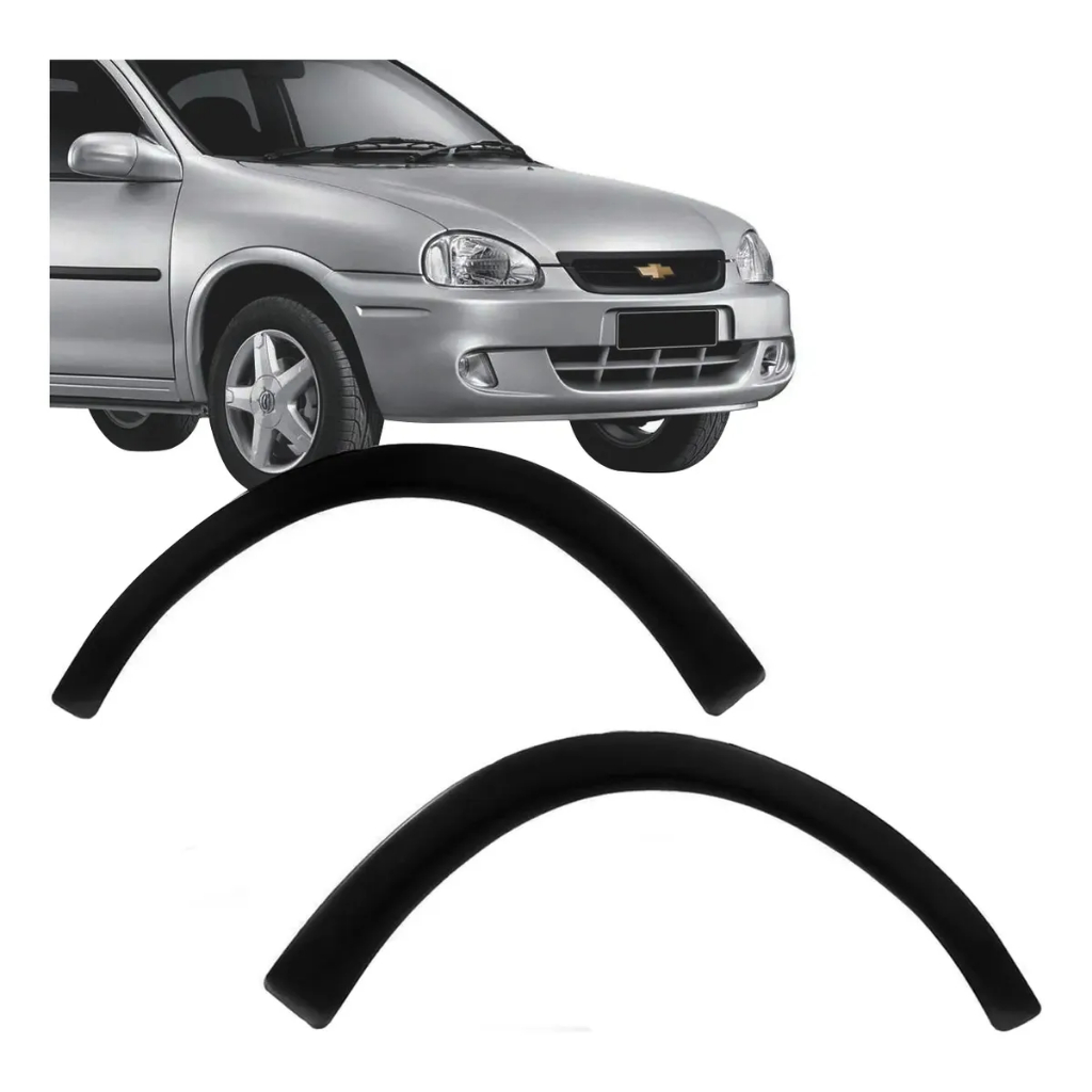 Moldura Para-lama Dianteiro Corsa 94 Até 02 Sem Kit Fixação