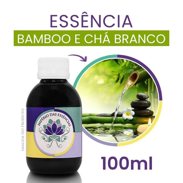 Essência Bamboo e Chá Branco – Linha Exótica 100ml | Citrus Floral Intensa e Sofisticada
