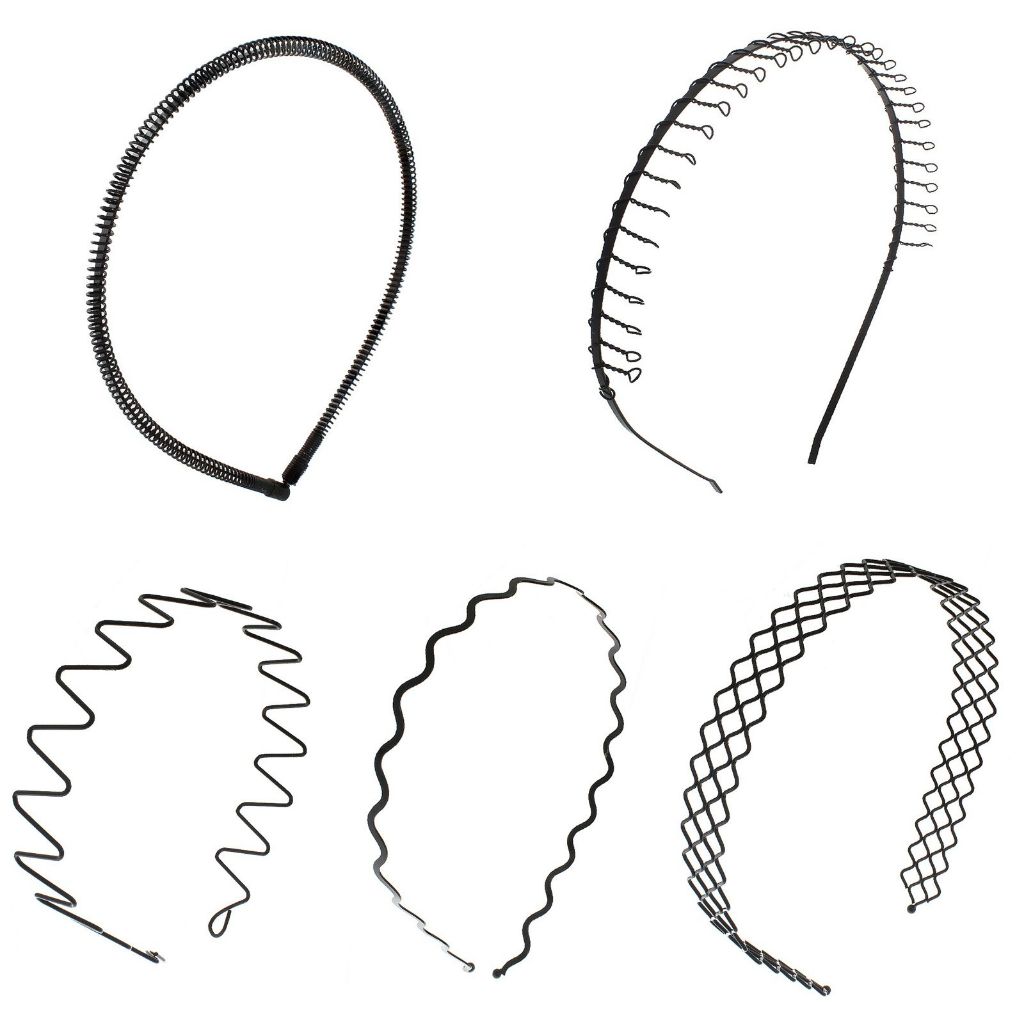 5 Tiaras De Ferro Arco Diadema Masculina Feminina Metal Arquinho em Oferta na Shopee