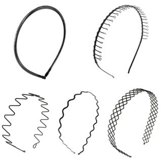 5 Tiaras De Ferro Arco Diadema Masculina Feminina Metal Arquinho em Oferta na Shopee