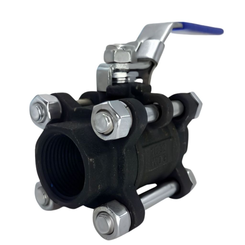 Válvula Esfera Tripartida 1.1/2 WCB 300 Libras Passagem Plena Teflon Puro - VET3010