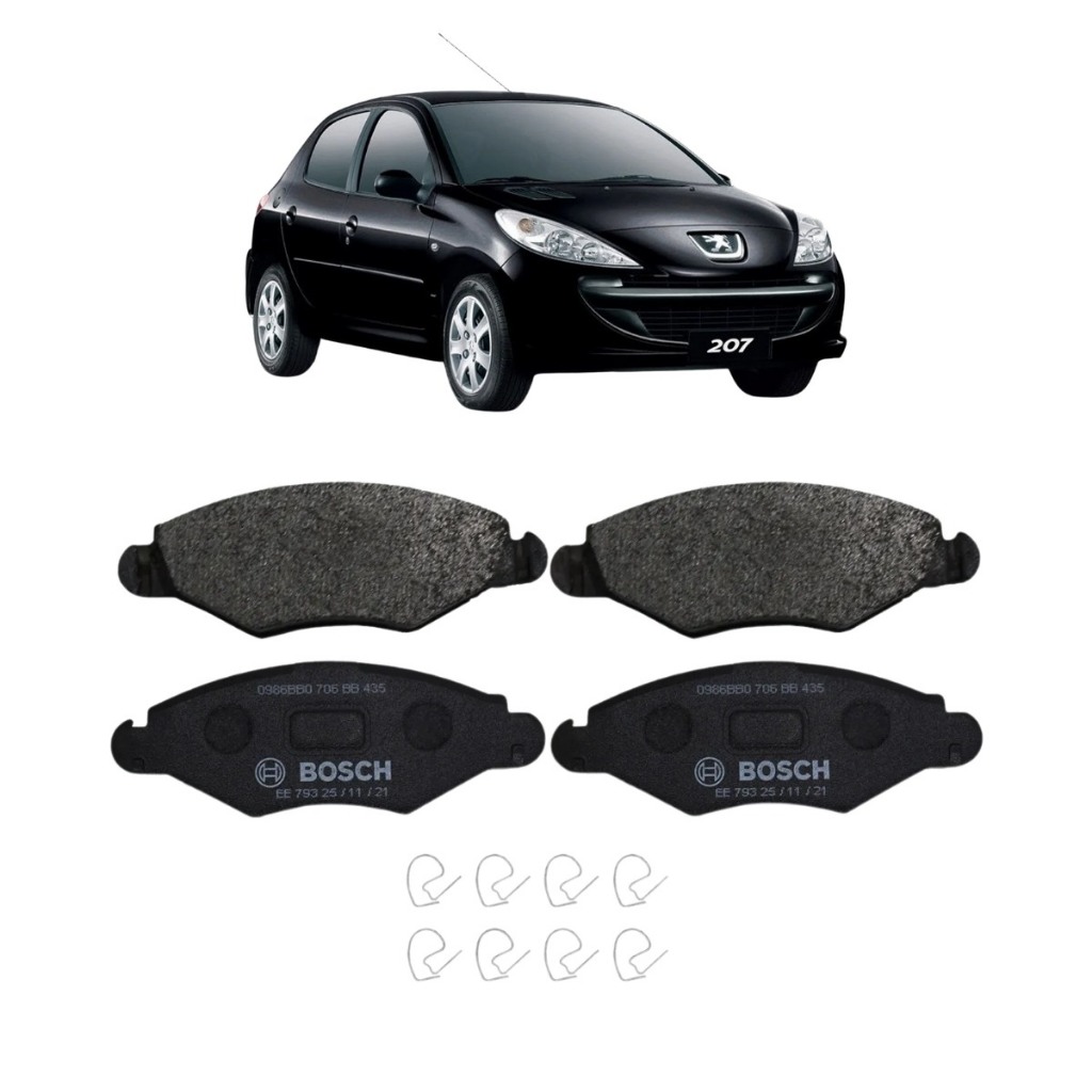 Pastilha Freio Peugeot 207 Dianteira 2007 2008 2009 Até 2014 em Oferta na Shopee