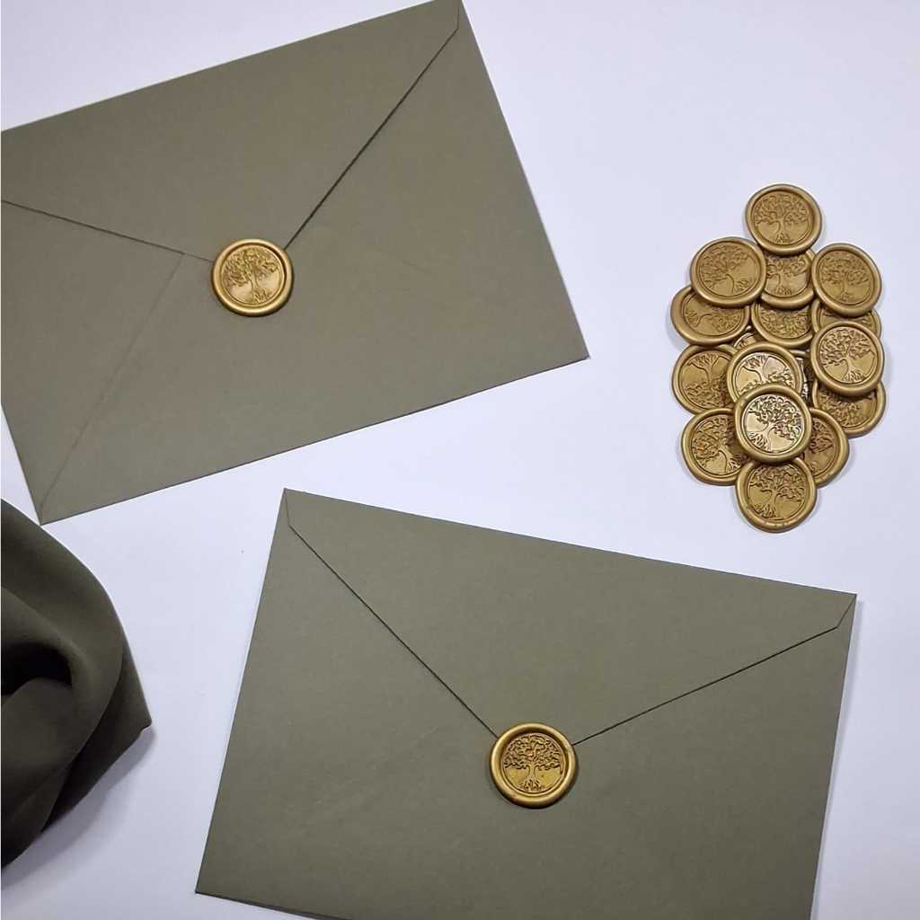 Envelope com Lacre de Cera para Convite 16x22 | Diversas Cores