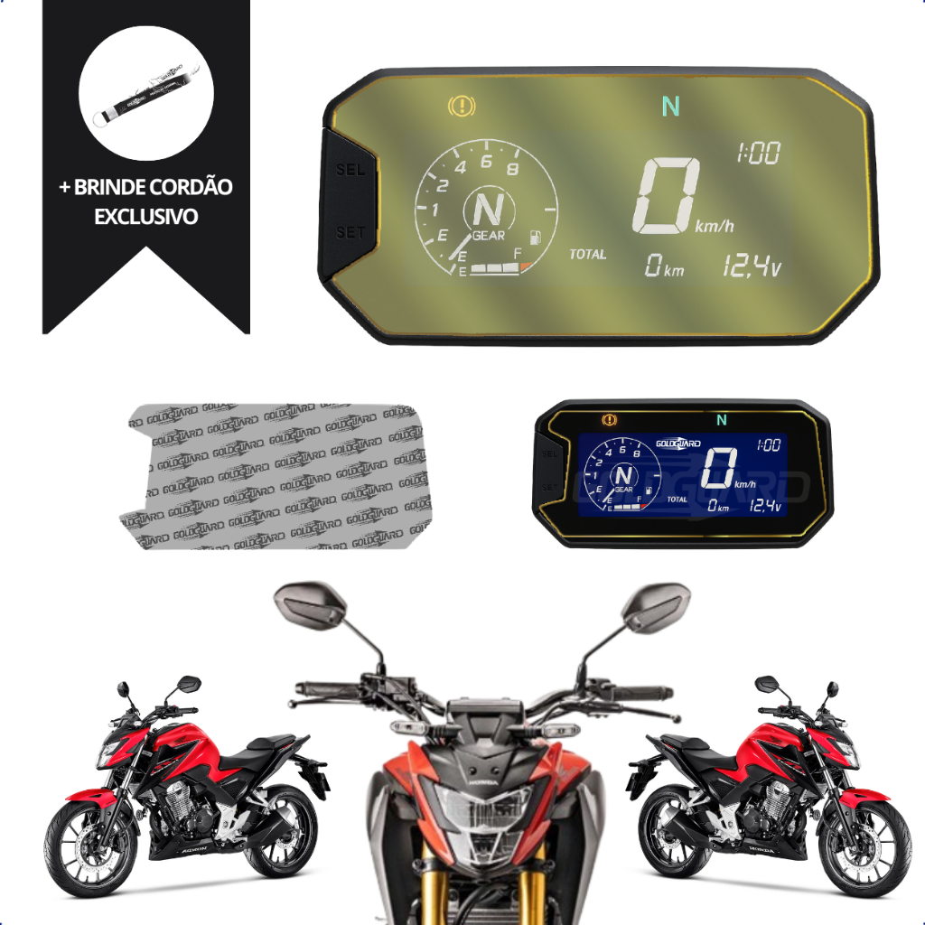 Película Twister Cb 300f 2023 2024 2025 2026 Proteção Painel Anti Risco Premium Cb300 Cb300f