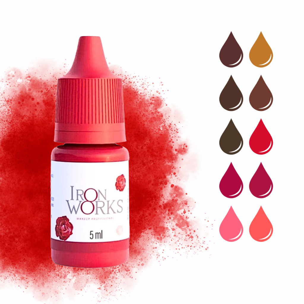 Pigmento Iron Works 5ml Micropigmentação Sobrancelhas Lábios em Oferta na Shopee