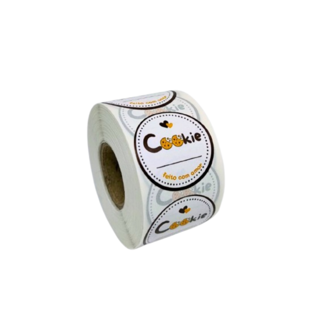500 Etiquetas Adesivas Para Cookie Doces Lacre Redondo