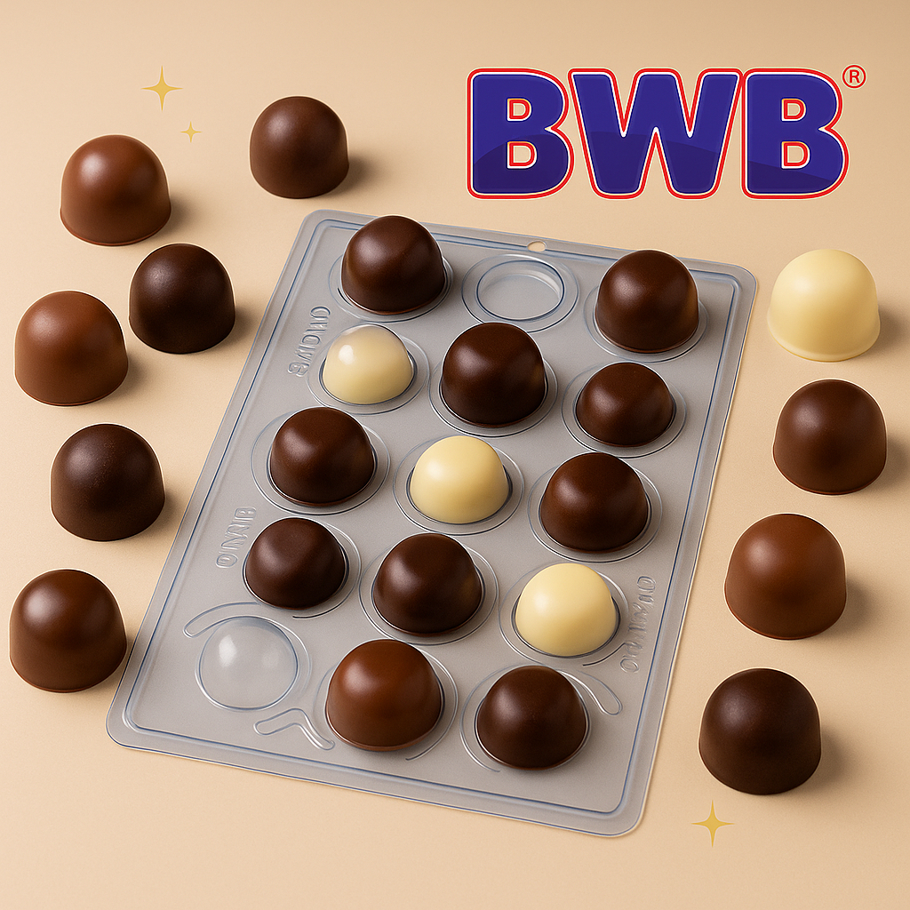 Formas BWB Bombom Trufa Trufão Chocolate SEMI-PROFISSIONAL  20g 30g 45g 60g Alto Rendimento Confeitaria