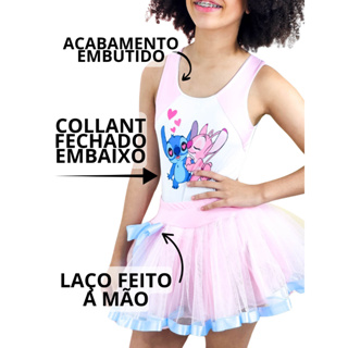Fantasia similar Lilo e Stitch com saia de tule Adulto e infantil para festa de carnaval em Oferta na Shopee
