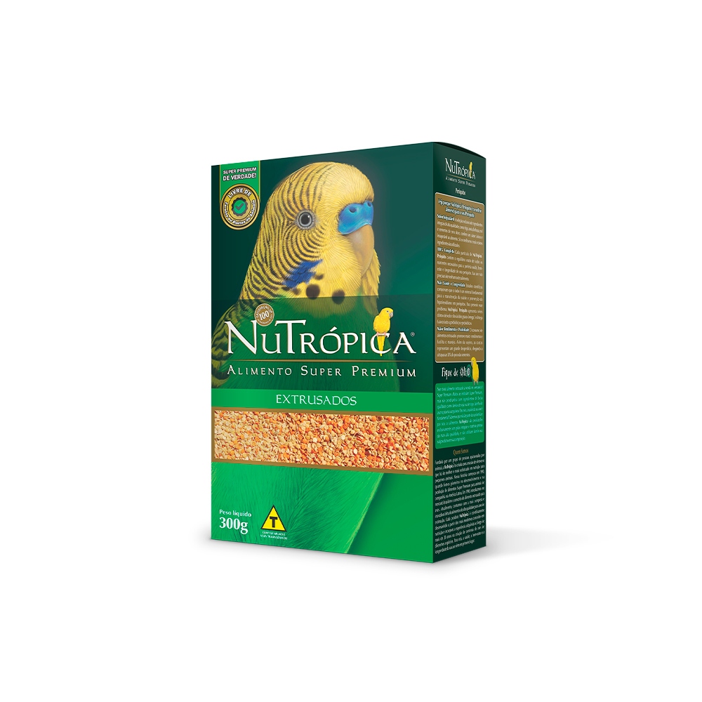 Ração Super Premium NuTrópica Periquito Extrusado 300g em Oferta na Shopee