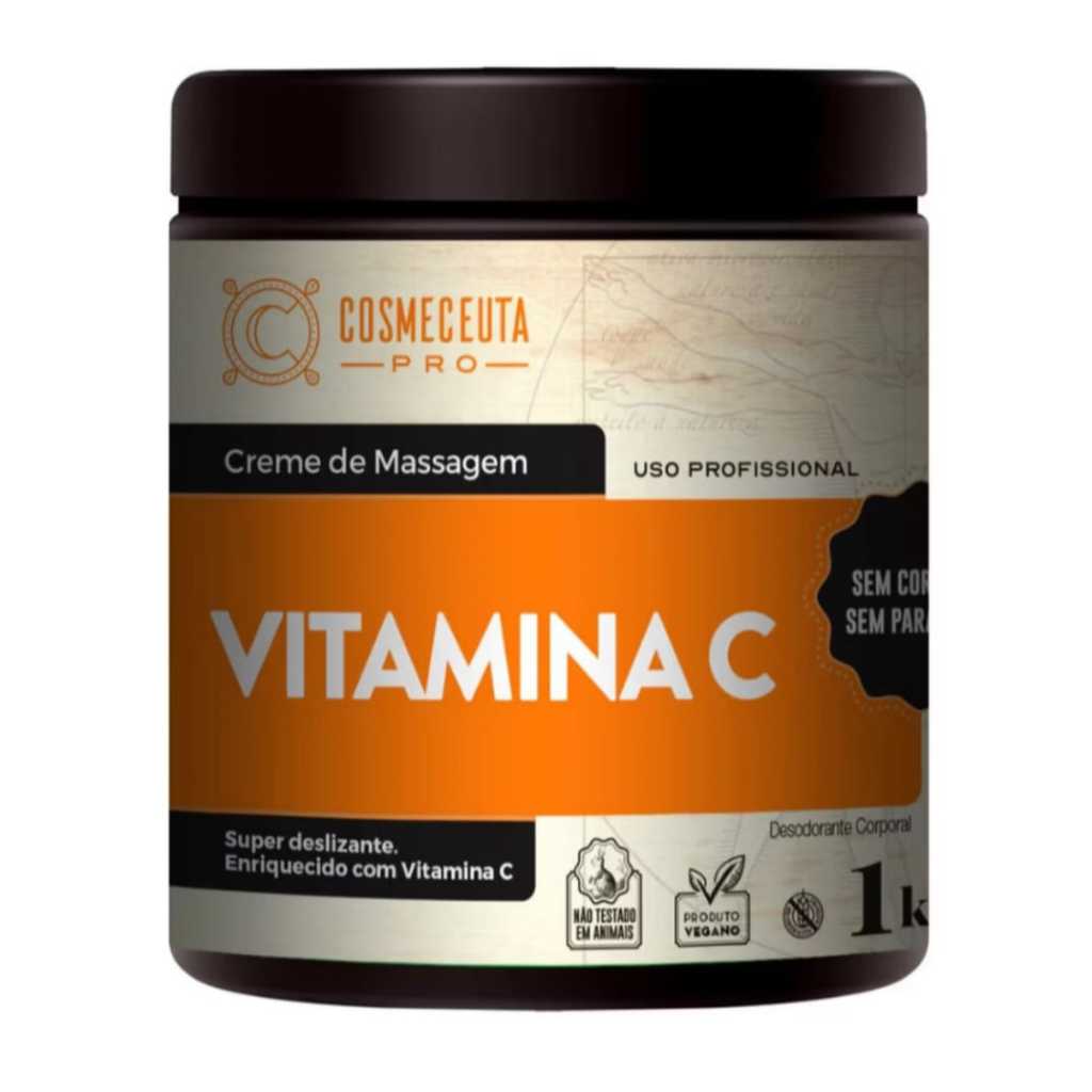 Creme de Massagem Vitamina C 1kg - Cosmeceuta