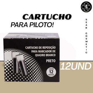 Refil de Pincel Board Master Com Caixa 12 Unidades Cartucho de Quadro Branco em Oferta na Shopee