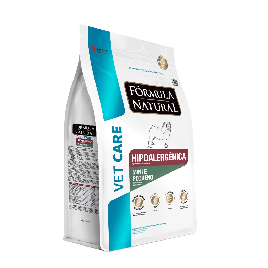 Ração Fórmula Natural Vet Care Cães Hipoalergênicos Porte Mini e Pequeno 10,1kg Adimax