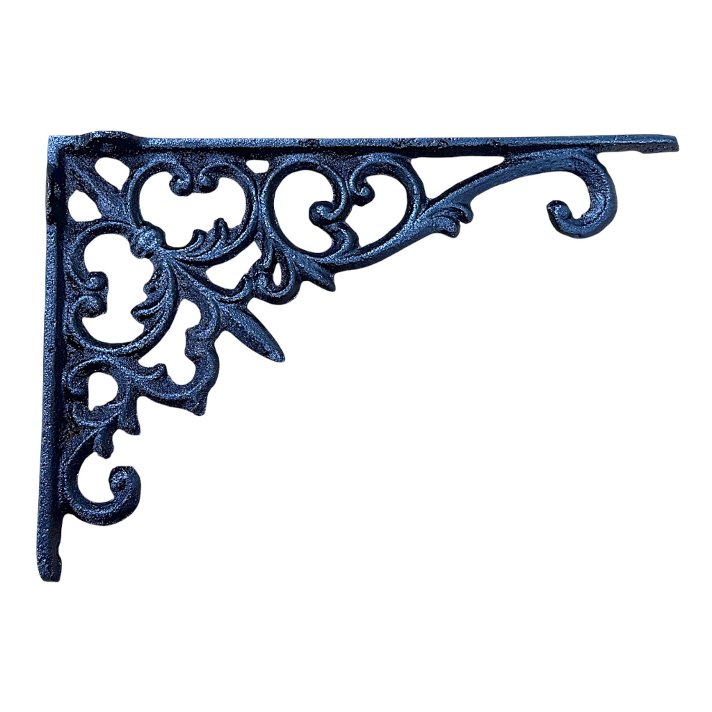 Suporte Mão Francesa Espada Em Metal Fundido Decorativa Colonial P/ Prateleiras Vasos e Floreiras