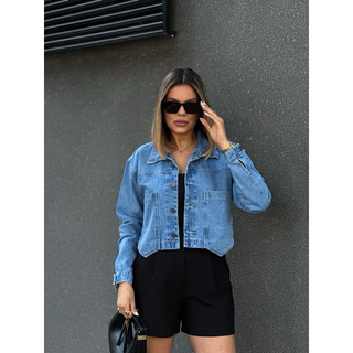 ZOEYA MODERN CHIC jaqueta jeans feminina casaco blusa casaco bulsas feminina de frio manga longa 0060