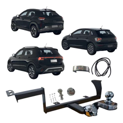 Engate Reboque Reforçado Vw Tera Polo T-cross 2018 A 2026 Fixo 500kg Reforcel REVW5058