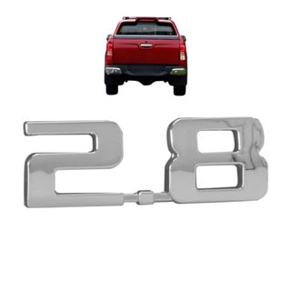 Emblema letreiro 2.8 – S10 2016 a 2022 - Cromado em Oferta na Shopee