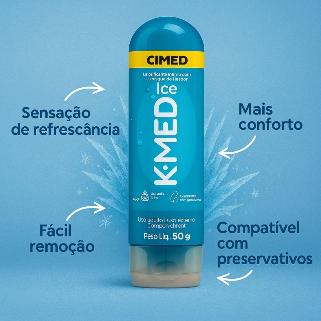 K-MED ICE LUBRIFICANTE CIMED em Oferta na Shopee