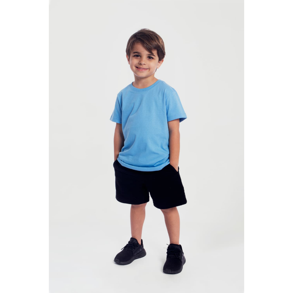 Camiseta streetwear infantil oversized lisa do tamanho 2 ao 16 unissex camisa 100% algodão