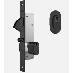 Fechadura STAM Porta de Correr INOX 901 PRETO FOSCO