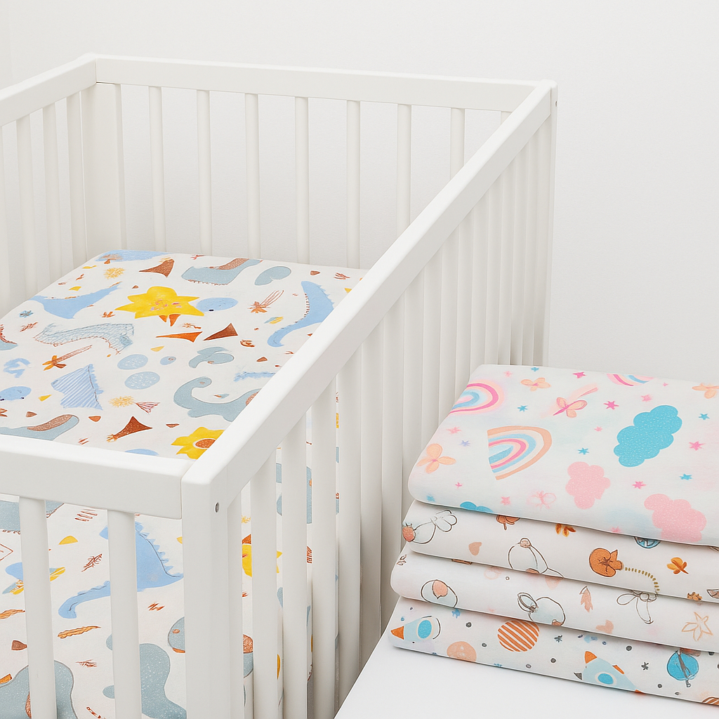 Lençol Berço Americano Mini Cama Bebe Elástico Avulso 100% algodão