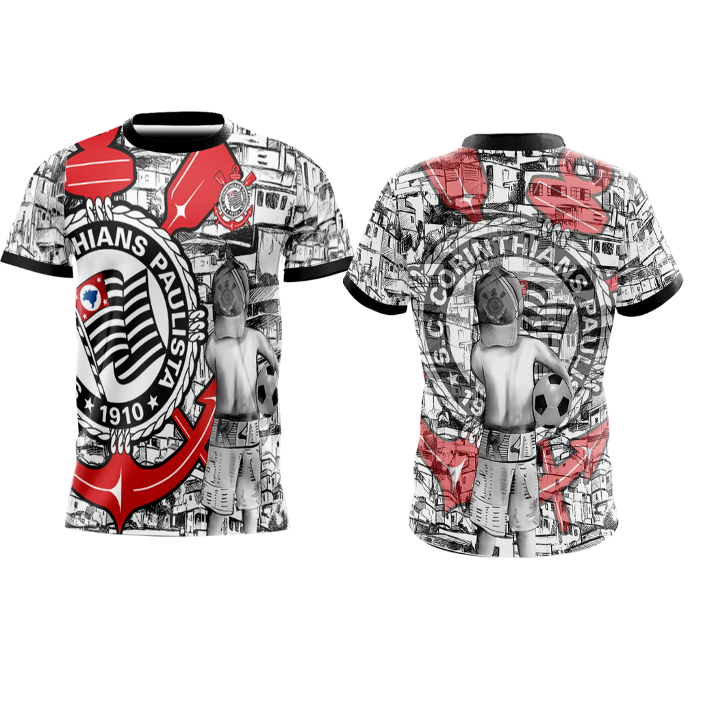 CAMISETA QUEBRADA CORINTHIANS em Oferta na Shopee