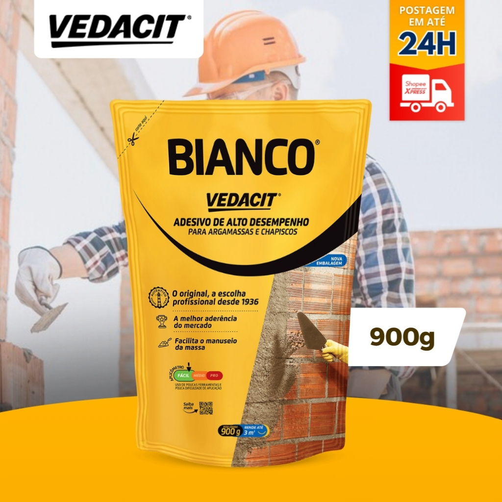 Adesivo Bianco para Argamassas e Chapisco 900g - Vedacit