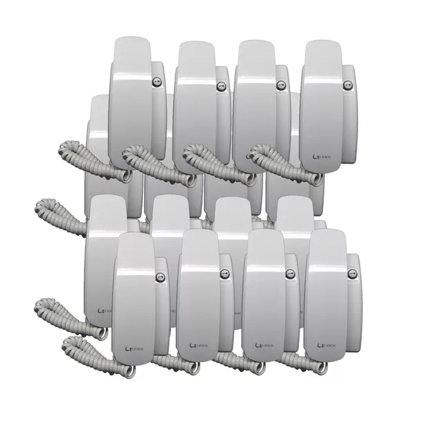 Kit 16 Monofone Universal Lr2015 Para Interfone Lider