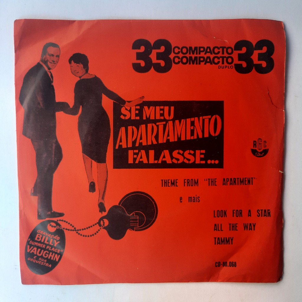 Disco de Vinil Compacto - Billy Vaughn e sua Orquestra | Se meu Apartamento Falasse e Look for a Star