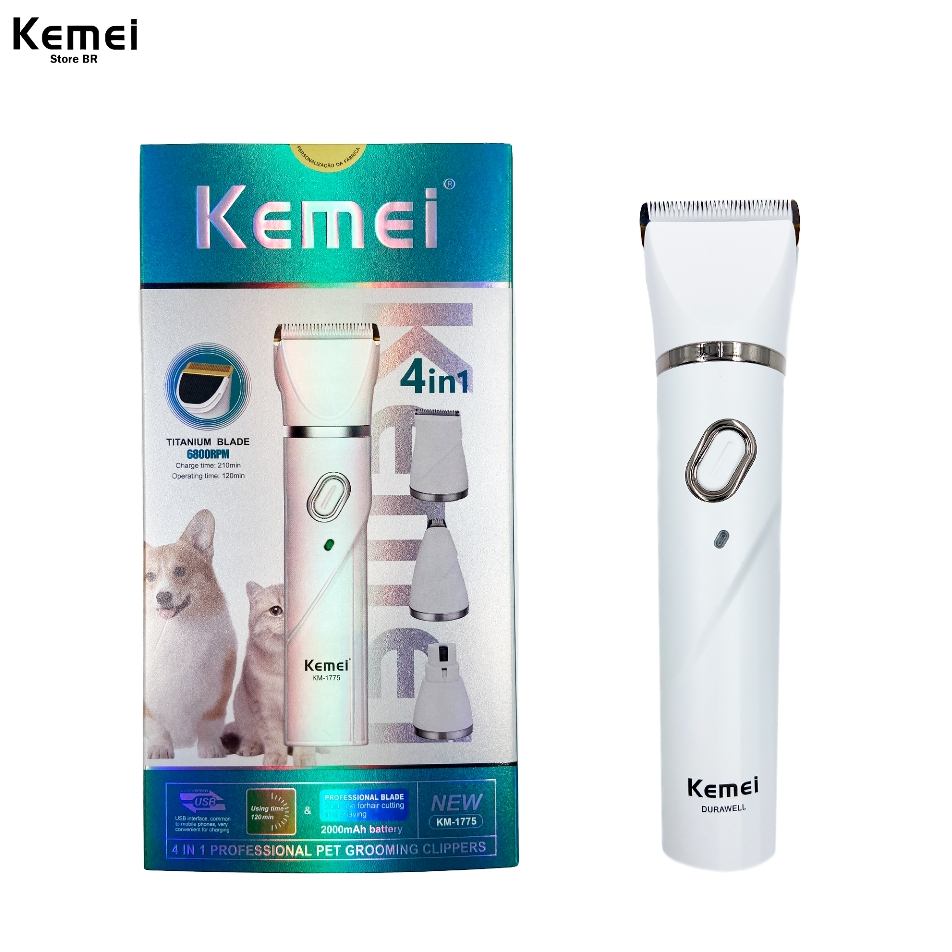 Máquina de  Tosa Kemei KM-1775 – Profissional para Animais de Estimação Pet em Oferta na Shopee
