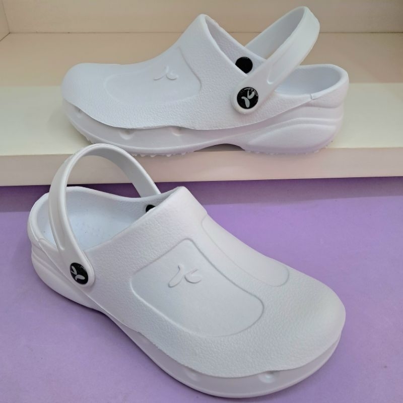 Babuche Branco Feminino Profissional Kemo Original