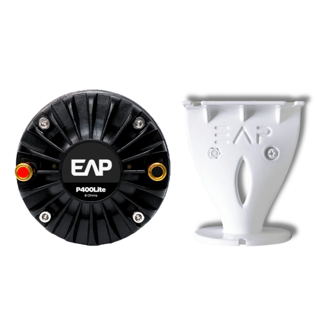 Kit Driver Eap P400 Lite 8ohms + Guia De Ondas G90 Branco
