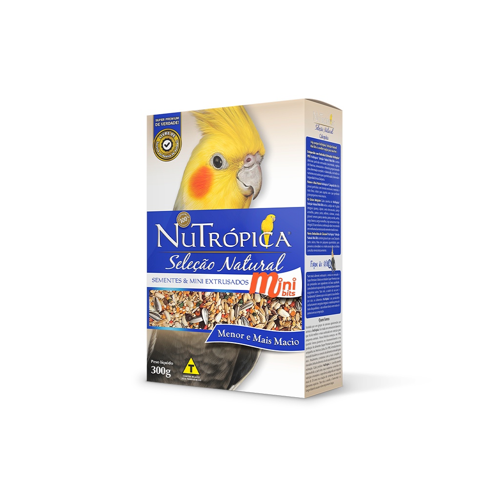 Ração Nutrópica Seleção Natural Calopsita Mini Bits 300g em Oferta na Shopee