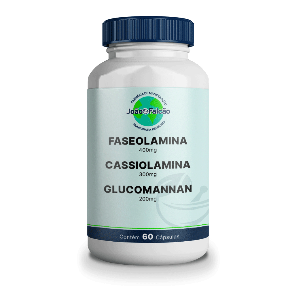 Faseolamina 400Mg + Cassiolamina 300Mg + Glucomannan 200Mg - 60 Doses
