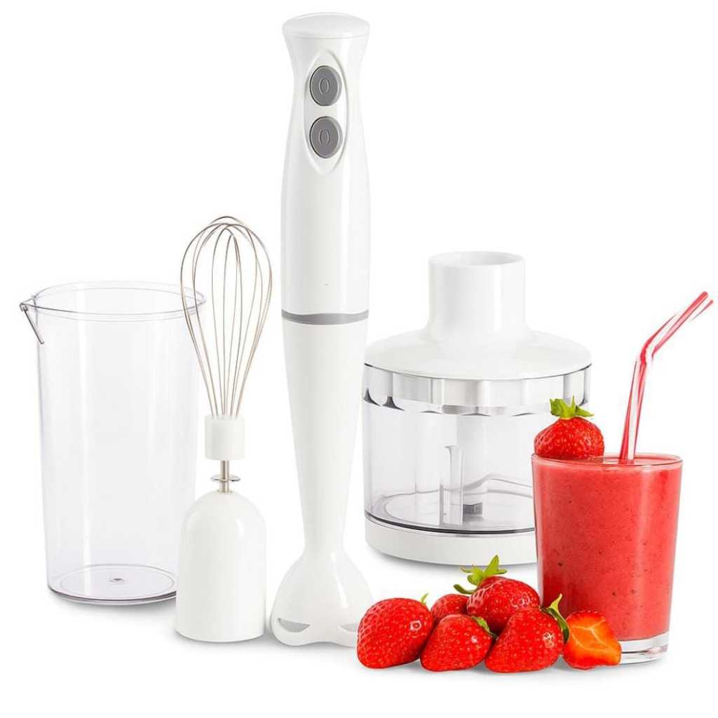 Mixer Processador Turbo 3 Em 1 250w Triturador E Fuet Branco - Bak -220V em Oferta na Shopee