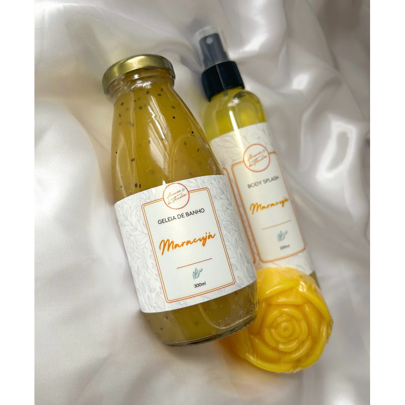 Geleia de Banho Maracujá 300ml – Fragrância Cítrica Refrescante Feminina Fixação Prolongada